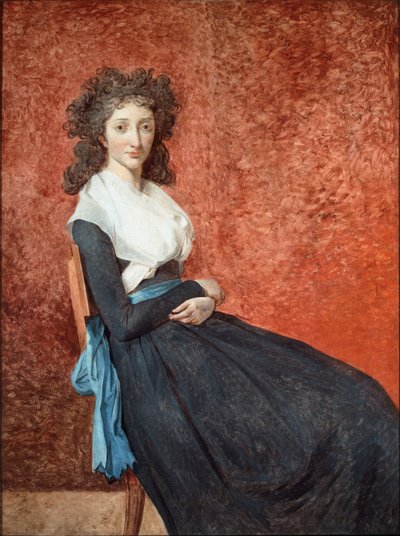 Portret van Madame Charles Louis Trudaine door Jacques Louis David