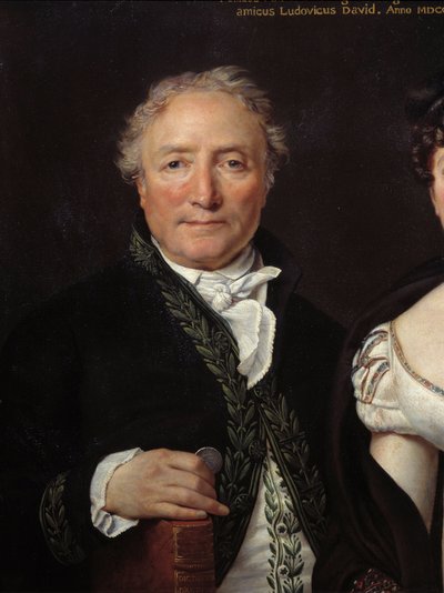 Portret van Monsieur Mongez, archeoloog (detail) door Jacques Louis David