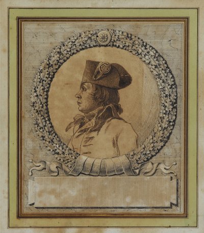 Portret van Philippe-François-Joseph Le Bas 1762-1794, ca. 1793 door Jacques Louis David