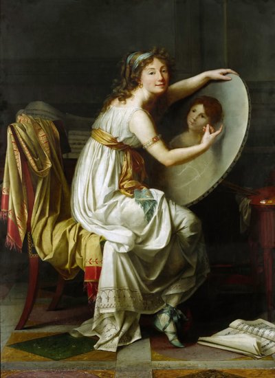 Portret van Rose Adélaïde Ducreux door Jacques Louis David