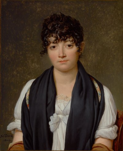 Portret van Suzanne Le Peletier de Saint-Fargeau door Jacques Louis David