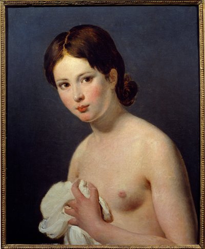 Portret van een jong meisje door Jacques Louis David