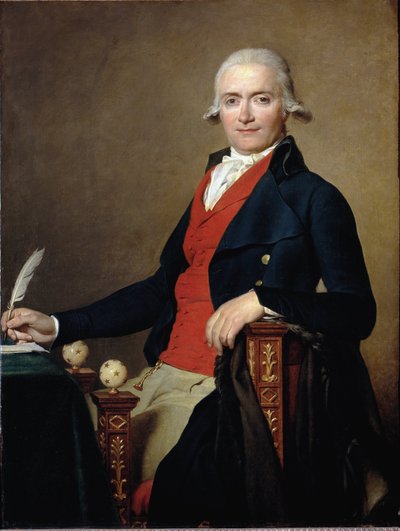 Portret van minister Gaspard Meyer door Jacques Louis David
