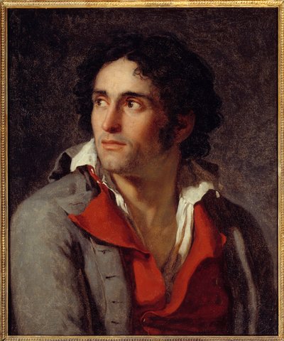 Vermoedelijk portret van de cipier van de schilder Jacques Louis David in de gevangenis na de val van Robespierre in 1794 door Jacques Louis David