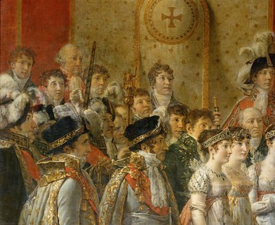 De kroning van Napoleon in de Notre-Dame ... door Jacques Louis David