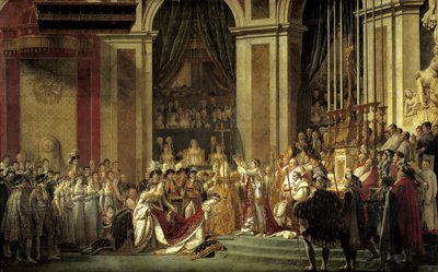 Heilige Keizer Napoleon I en Kroning van Keizerin Josephine in Onze Lieve Vrouw op 2 december door Jacques Louis David