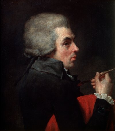 Zelfportret, ca. 1789 door Jacques Louis David