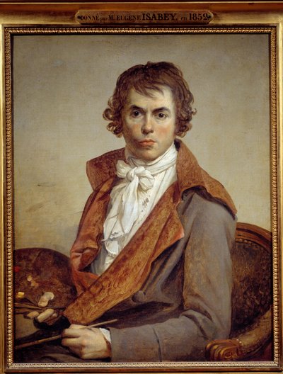 Zelfportret door Jacques Louis David (1748-1825) 19e eeuw (Zelfportret) door Jacques Louis David
