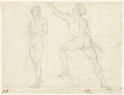 Studie voor "De Verdeling van de Adelaars" door Jacques Louis David