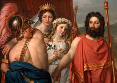 De woede van Achilles door Jacques Louis David