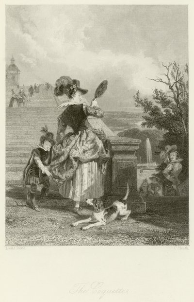De Kokette door Jacques Louis David