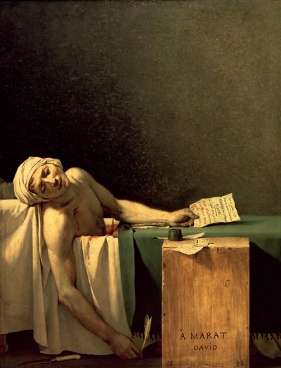 De Dood van Marat door Jacques Louis David
