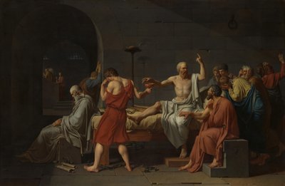 De Dood van Socrates door Jacques Louis David