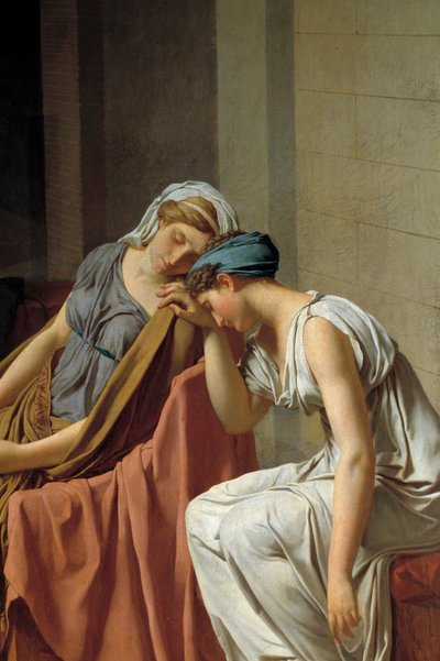 De Horatii (detail) door Jacques Louis David