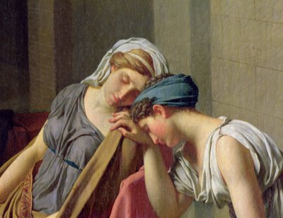 De Eed van de Horatii, 1784 (detail) door Jacques Louis David