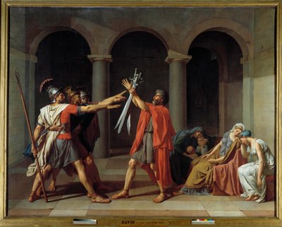 De Eed van de Horatii door Jacques Louis David