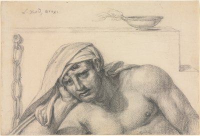 De Gevangene, 1819 door Jacques Louis David