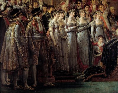 Het ritueel van Napoleon (detail) door Jacques Louis David