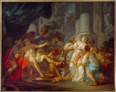 De dood van Seneca, Romeins filosoof door Jacques Louis David