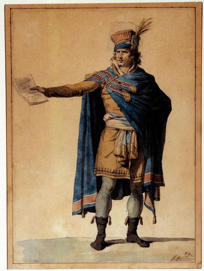 De vertegenwoordiger van het volk in functie door Jacques Louis David
