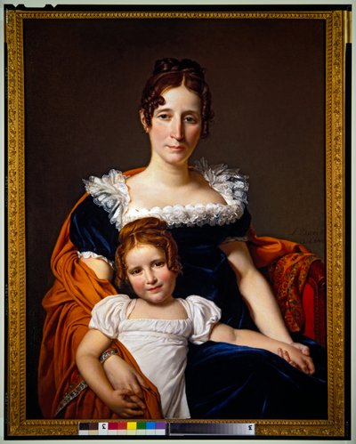 Vicomtesse Vilain XIIII en haar Dochter door Jacques Louis David