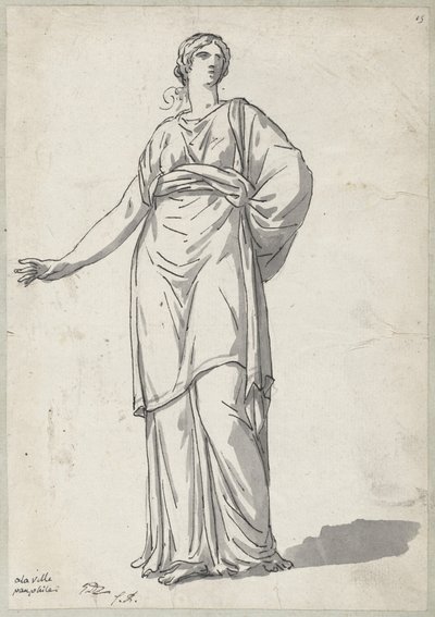 Vrouw van de Villa Pamphili door Jacques Louis David
