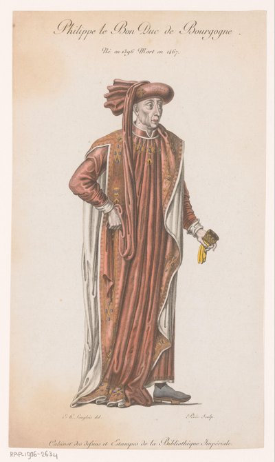 Portret van Filips de Goede door Jacques Louis Perée