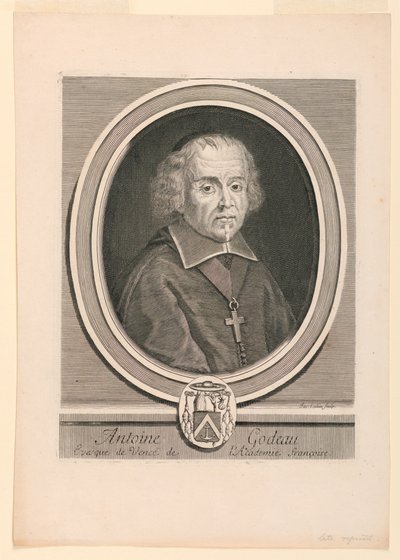 Portret van Antoine Godeau (1605-1672) door Jacques Lubin
