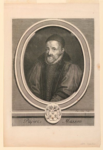 Portret van Papire Masson (1544-1611) door Jacques Lubin