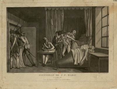 De moord op Jean-Paul Marat door Jacques Marchand