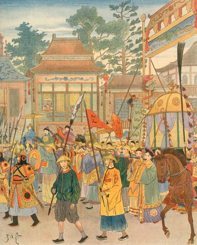 China - Nationaal lied door Jacques Marie Gaston Onfray de Breville (Job)