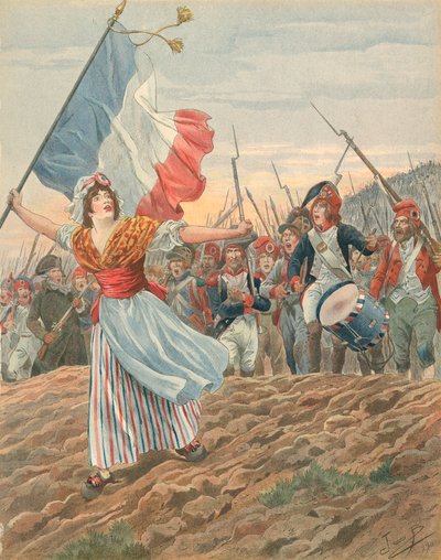 Frankrijk - La Marseillaise door Jacques Marie Gaston Onfray de Breville (Job)