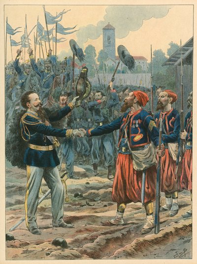 Italië - De Koninklijke Mars door Jacques Marie Gaston Onfray de Breville (Job)