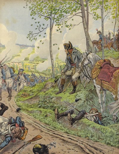 Napoleon Bonaparte bij Marengo door Jacques Marie Gaston Onfray de Breville (Job)