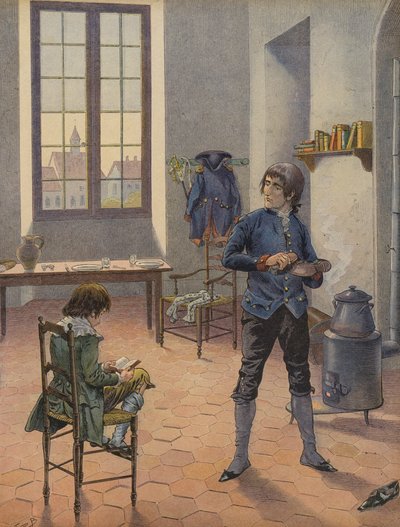 Napoleon Bonaparte in Auxonne door Jacques Marie Gaston Onfray de Breville (Job)