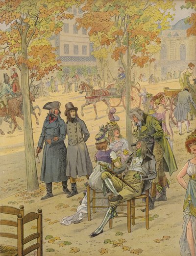 De 12 paviljoens van Les Halles door Jacques Marie Gaston Onfray de Breville (Job)