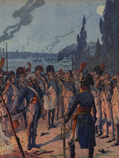 De avond van de Slag bij Lodi door Jacques Marie Gaston Onfray de Breville (Job)