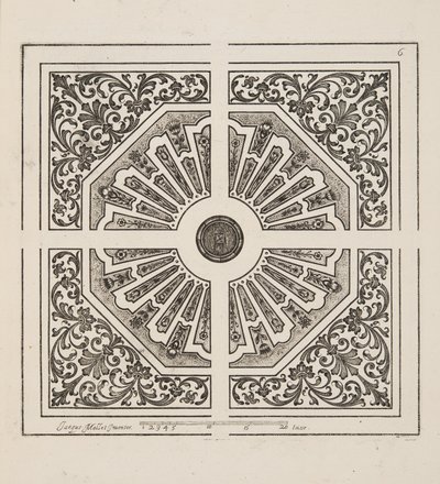 Ontwerp voor Parterre, uit Theatre des Plans et Jardinages, uitgegeven 1652 door Jacques Mollet