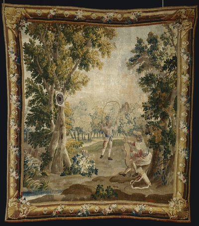 Boogschieten, uit Amusements Champêtres door Jacques Nicolas Julliard