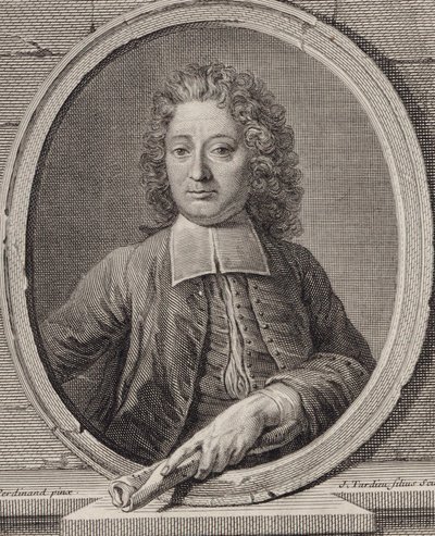 Portret van de componist Jean-François Lallouette 1651-1728 door Jacques Nicolas Tardieu