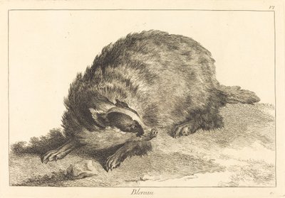 Das door Jacques Philippe Le Bas and Jean Eric Rehn after Jean Baptiste Oudry