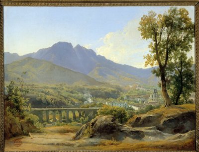 Landschap, Uitzicht vanaf Villa Cava door Jacques Raymond Brascassat