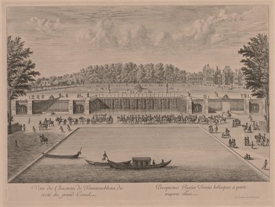 Chateau Fontainebleau vanaf het Grand Canal door Jacques Rigaud