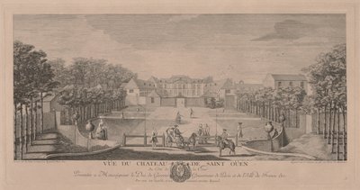 Chateau Saint Ouen vanaf de binnenplaats door Jacques Rigaud
