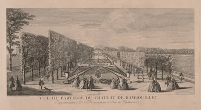 Bloementuin van Chateau Rambouillet door Jacques Rigaud