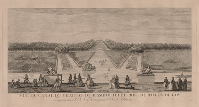 Het Kasteel vanaf het Kanaal bij Rambouillet door Jacques Rigaud