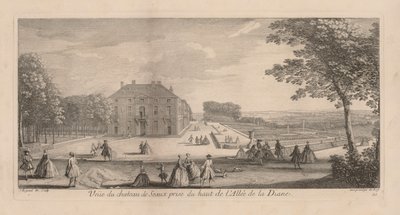 Uitzicht op het Kasteel van Seaux vanaf Diana