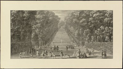 Vue de la Grande Cascade dans les jardins de Marly door Jacques Rigaud