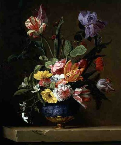 Stilleven van Bloemen door Jacques Samuel Bernard