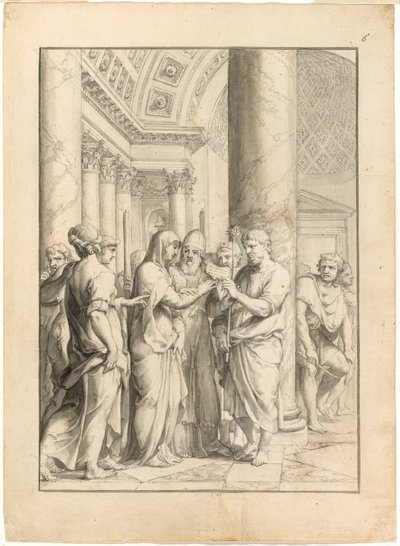 Het huwelijk van de Maagd door Jacques Stella
